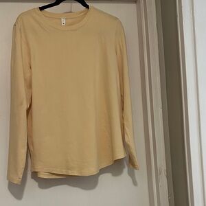 Lululemon Athletica yellow Long Sleeve Top